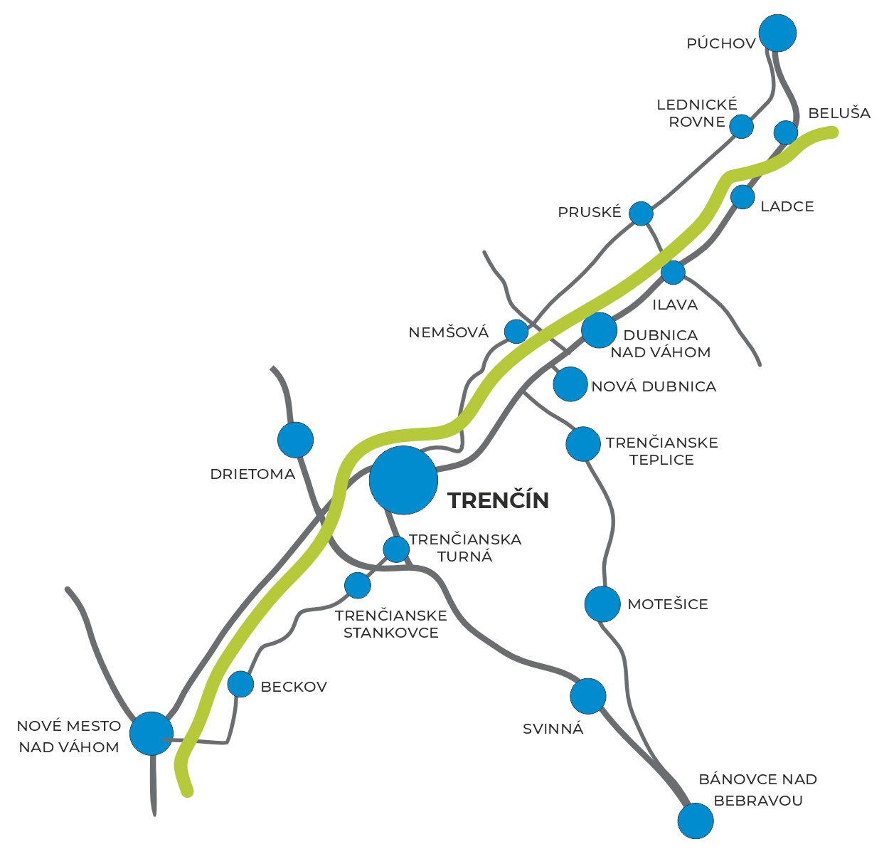 Mapa pokrytia našimi službami